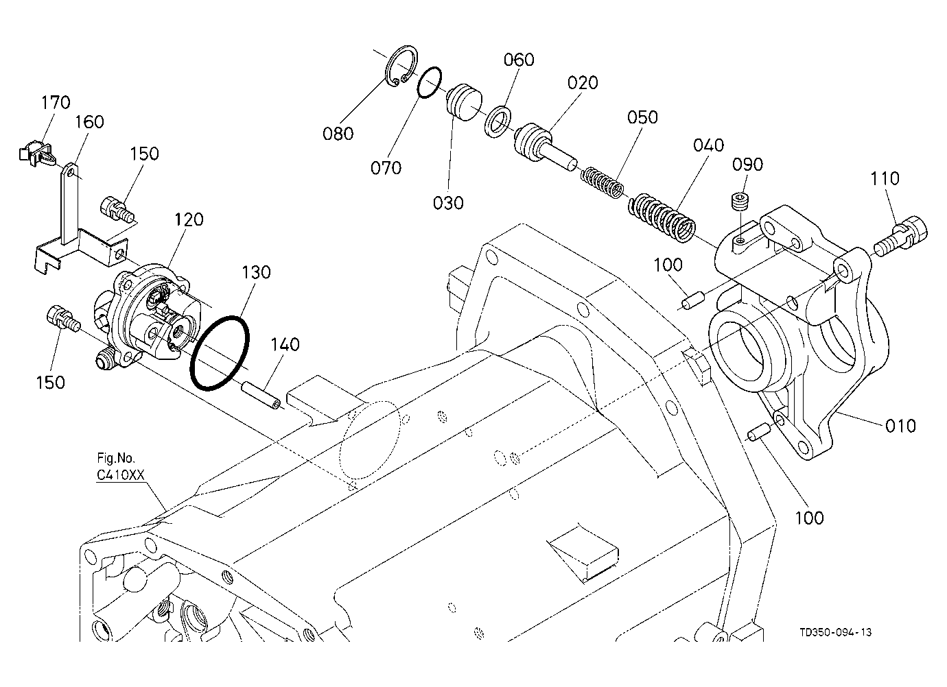 Pto Clutch Valve/Bearing Holder