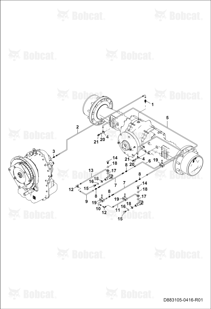 Brake Circuit B4B611001 - B4B611134