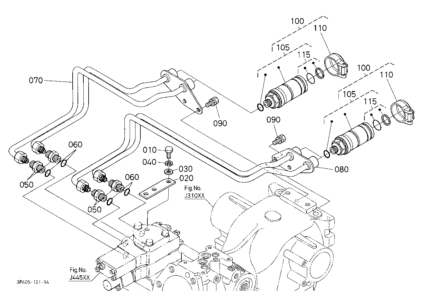 Auxiliary Control Valve Pipe