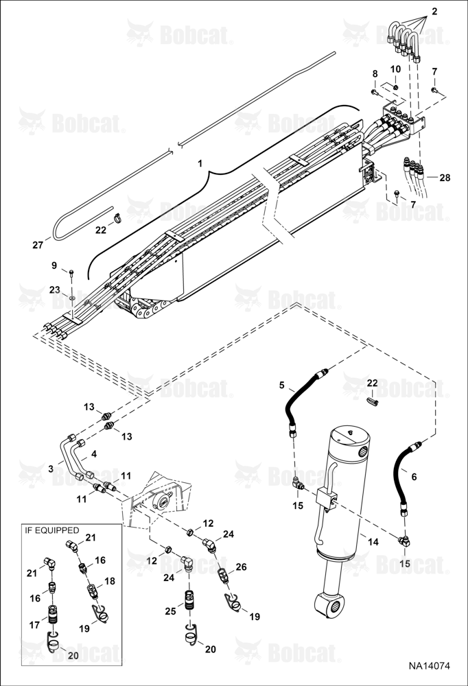 Hydraulic Circuitry (Tilt & Auxiliary)  B41M11001 - B41M16000