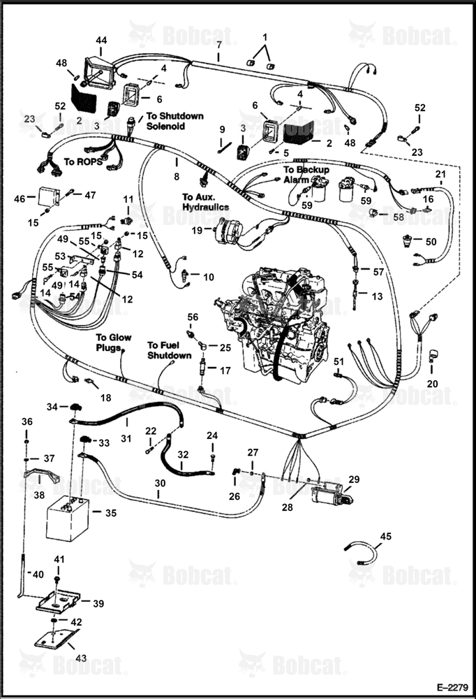 Engine Electrical System 508412461 & Above, 509711335 & Above