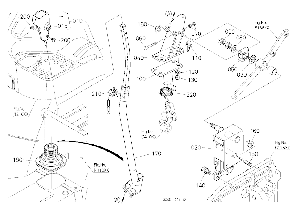 Main Gear Shift Lever