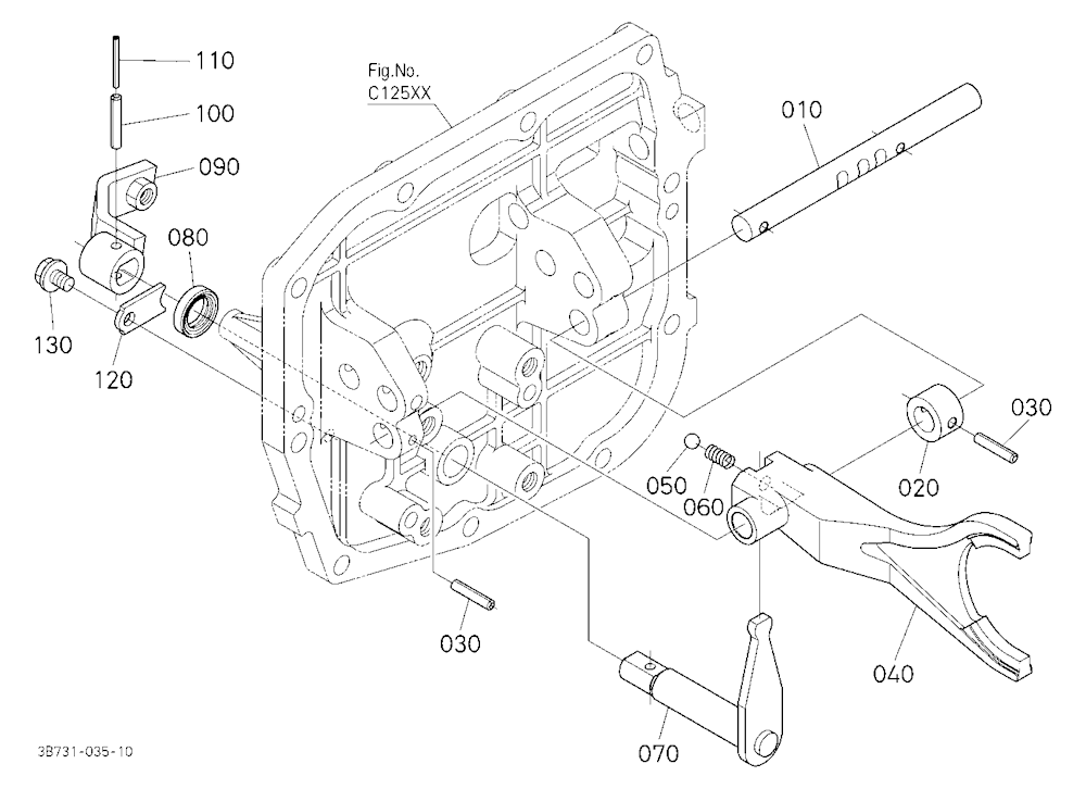 Range Gear Shift Fork