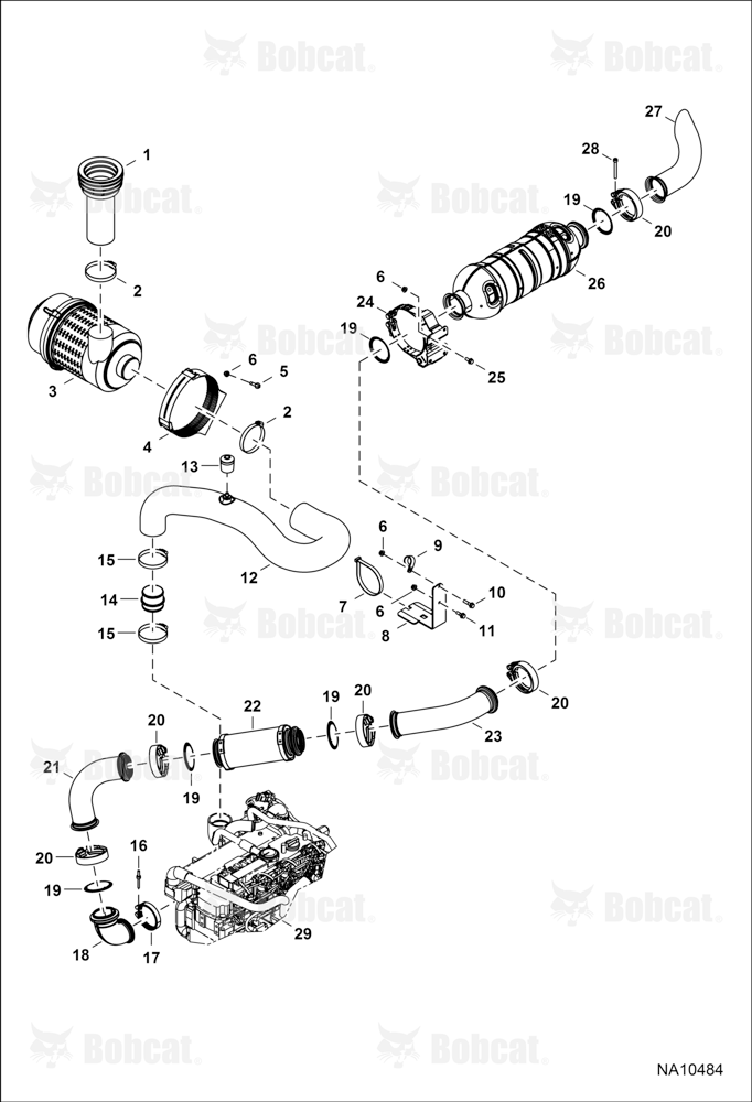 Engine & Attaching Parts (Air Intake & Exhaust)