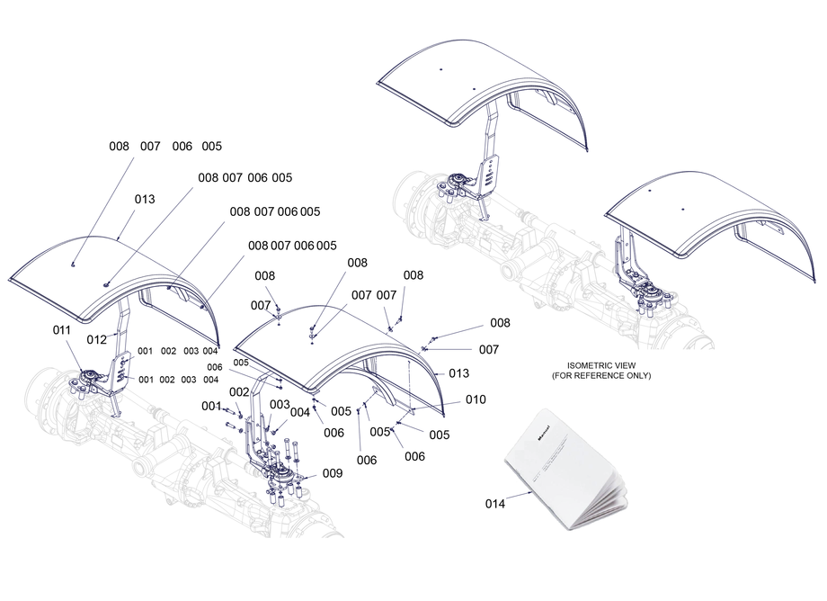 Dia Kit - Front Fenders (620Mm)