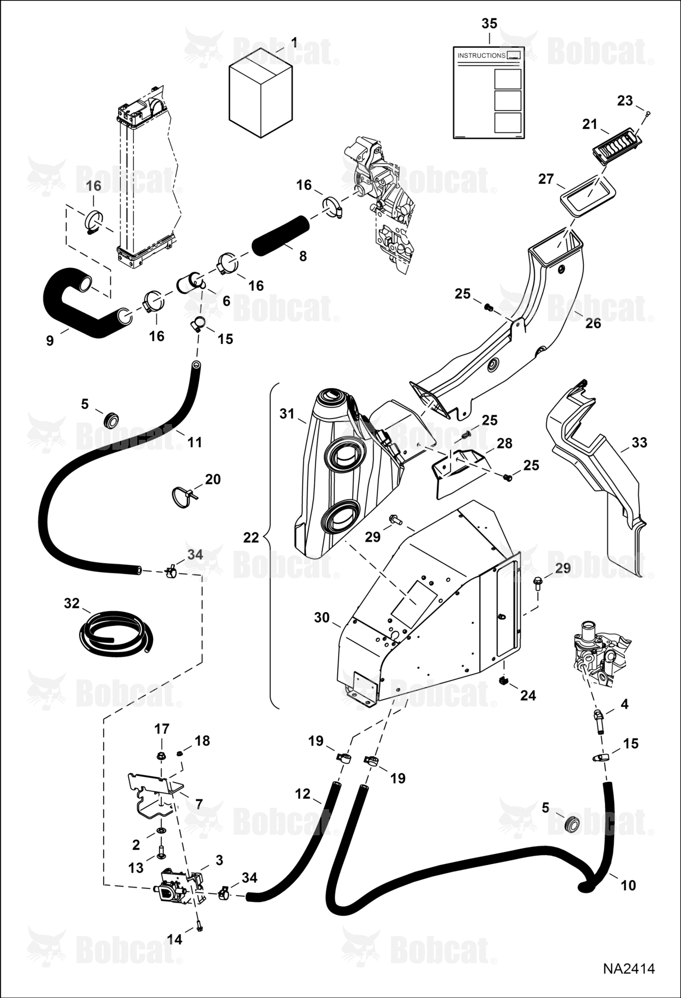 Heater & A/C (Heater Kit)  A94H11001 - A94H13144, AC2N11001 - AC2N13062