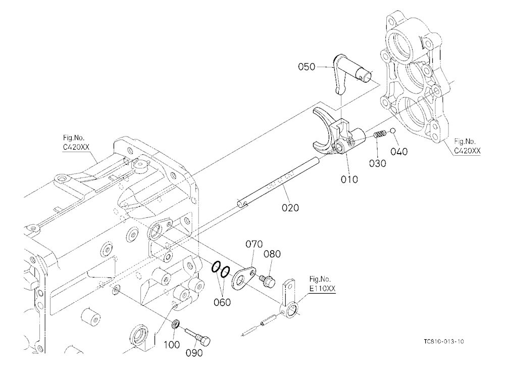 Range Gear Shift Fork