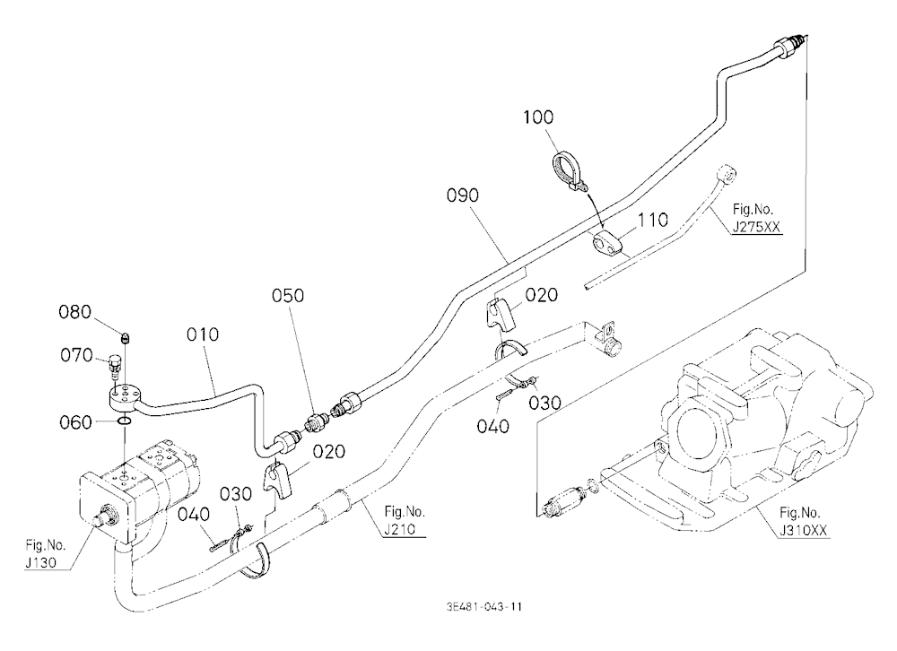 Hydraulic Pipe (Delivery) [Cab Type]