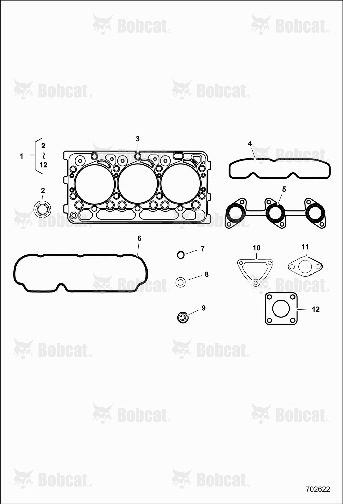ENGINE, Upper Gasket Kit