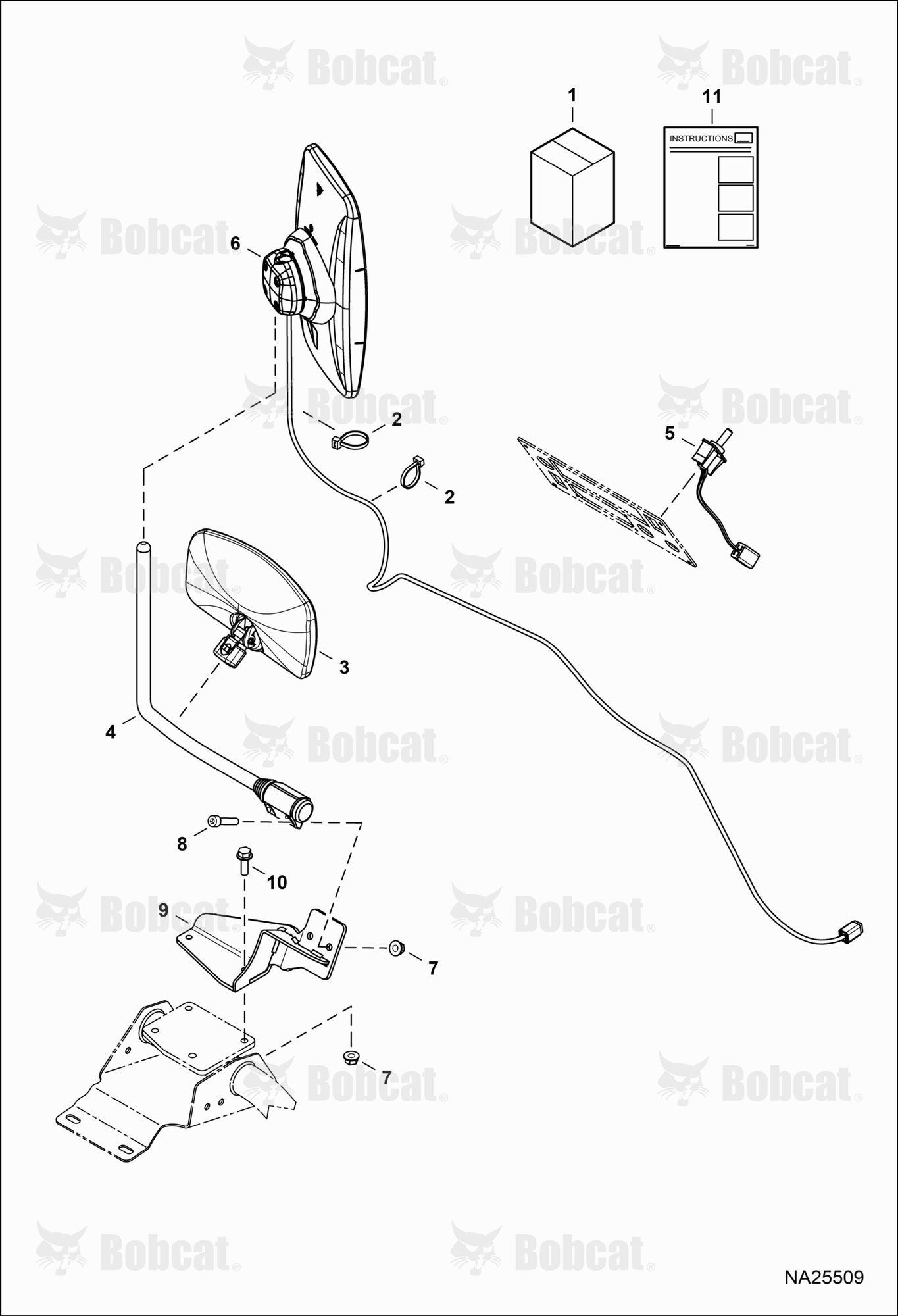 Double Electric Mirror Kit