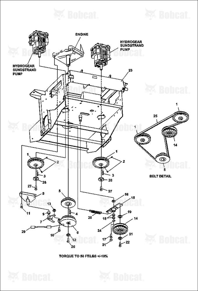 Lower Engine Deck ASSY/CLUTCH