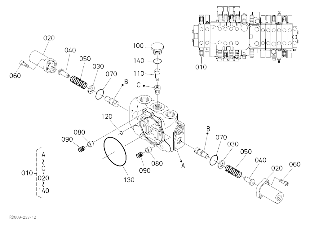 Spool Section (Angle Blade) [Angle Blade Type]