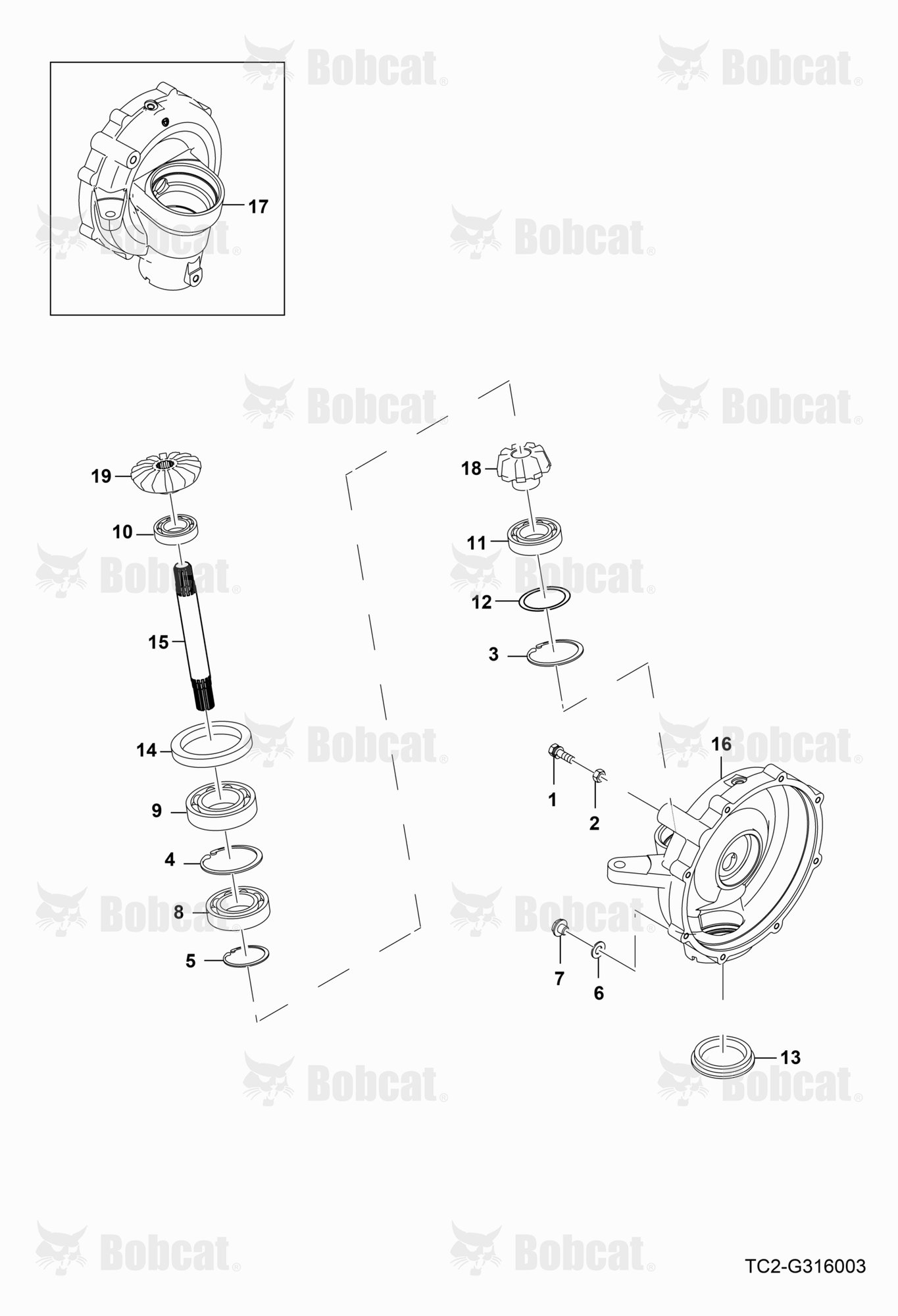 Front Axle Case Group