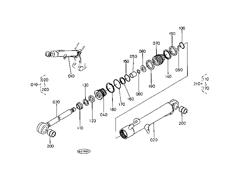 Boom Cylinder and Section Parts