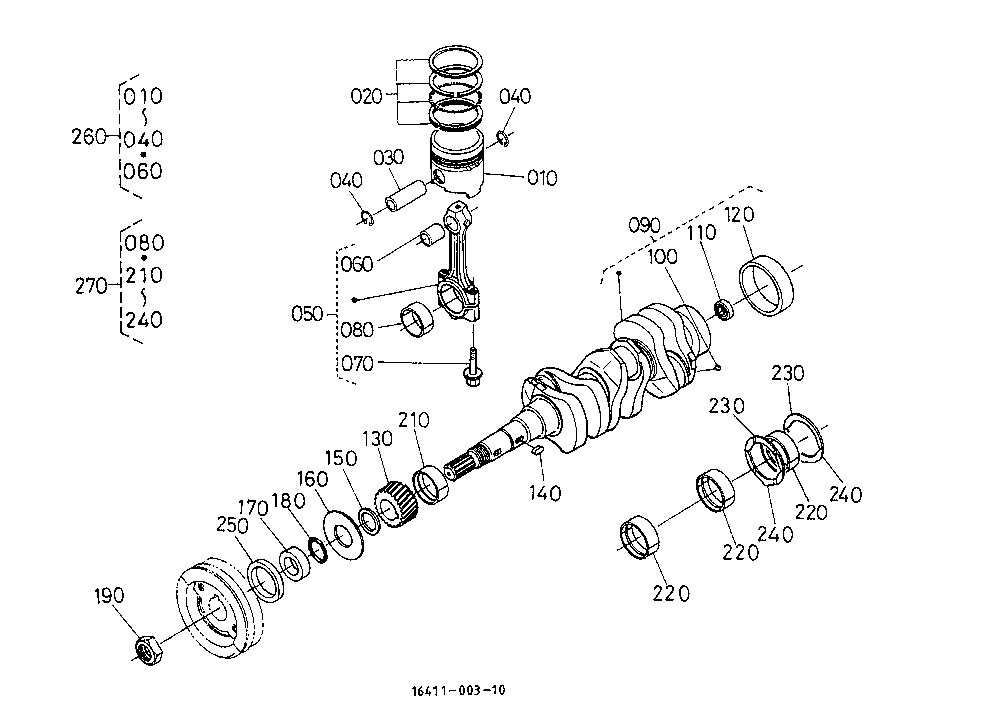 Piston And Crankshaft