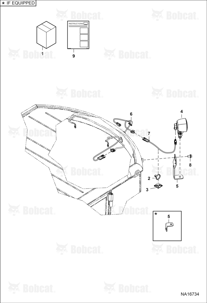 Work Light Kit (Cab) (Rear)