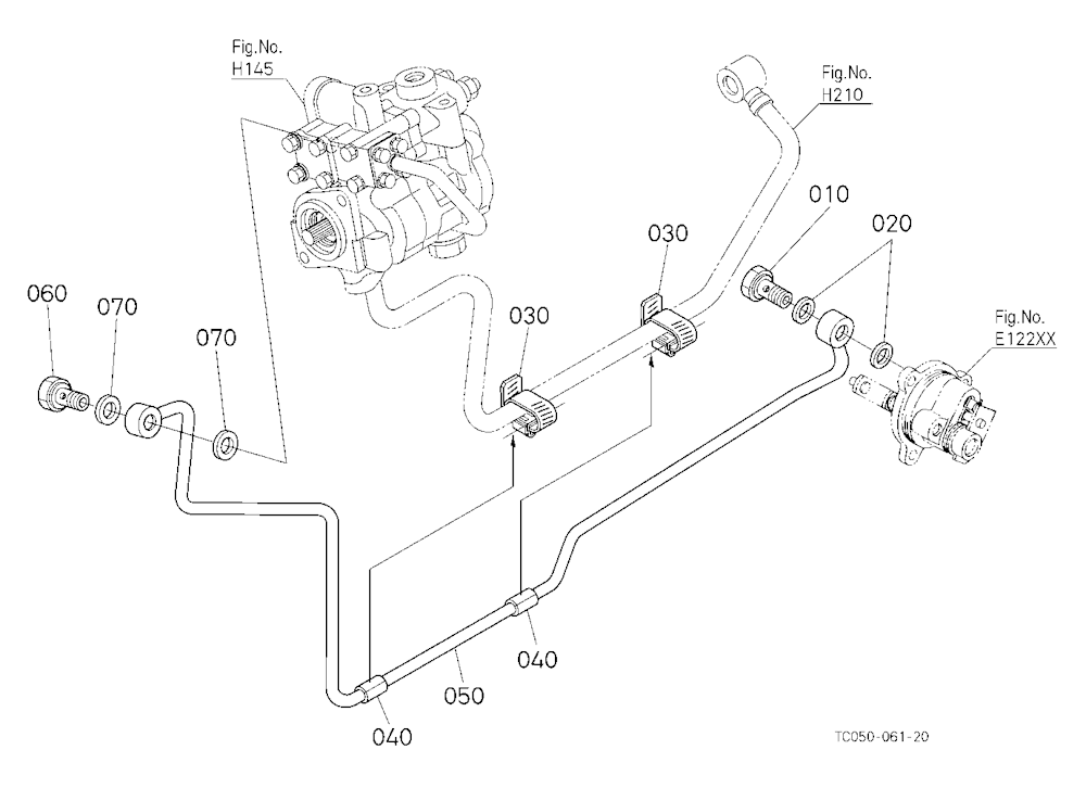 Pto Hydraulic Oil Line