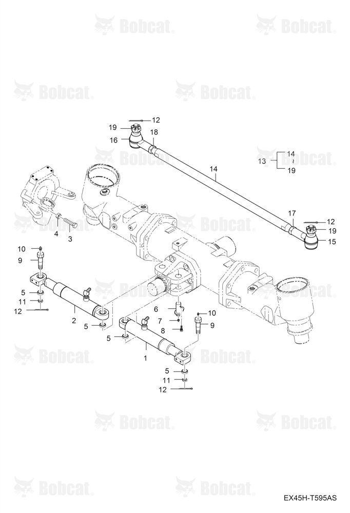 Steering Cylinder Group (Dual Steering Cylinders)