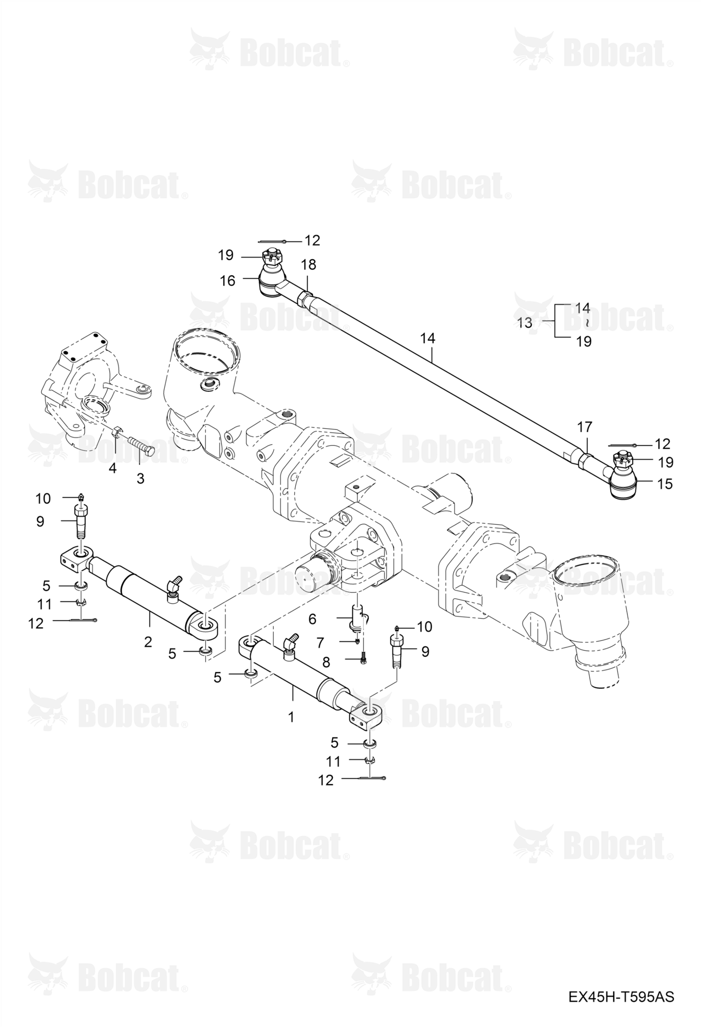 Steering Cylinder Group (Dual Steering Cylinders)