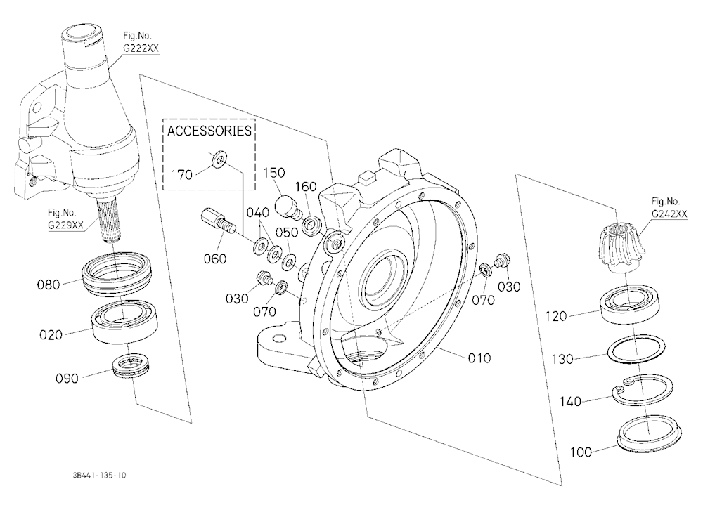 Front Axle Case Lh