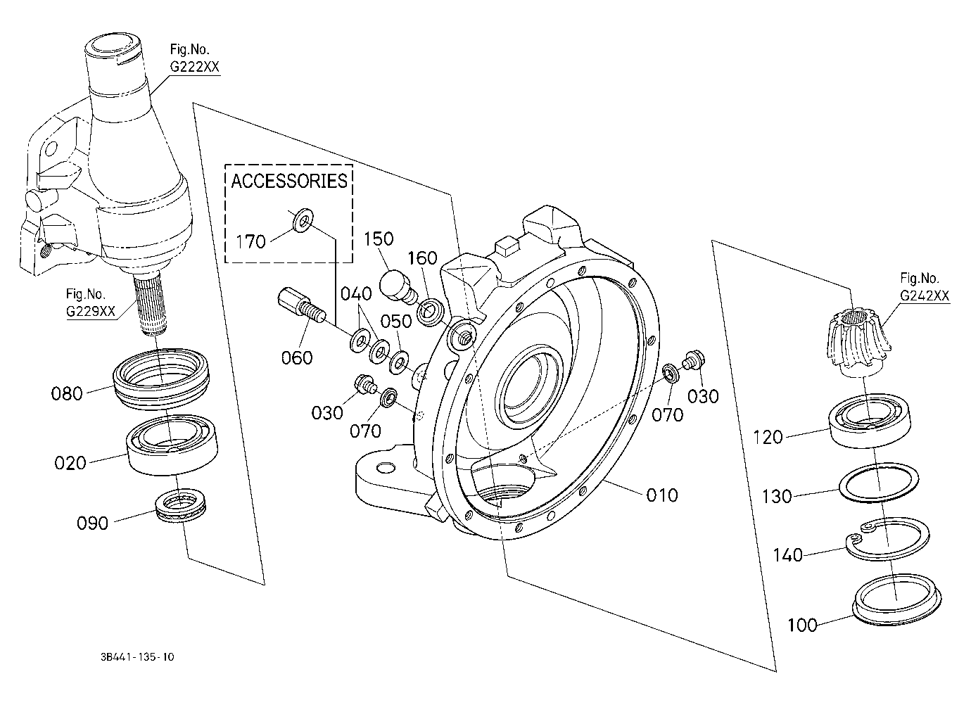 Front Axle Case Lh