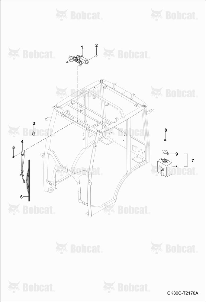 Wiper Motor Group (Cab)