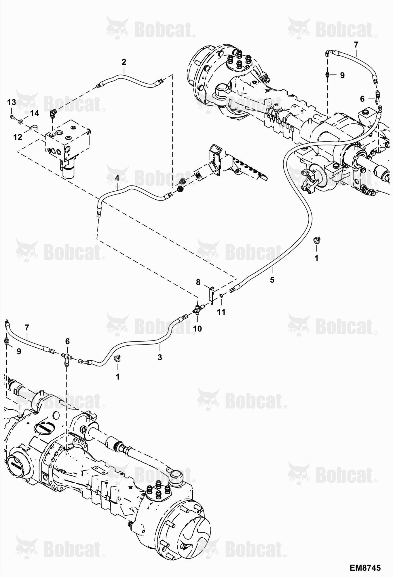 Hydraulic Circuitry (Brake Valve) (W/Trailer Brake)  B35G11001 & Above