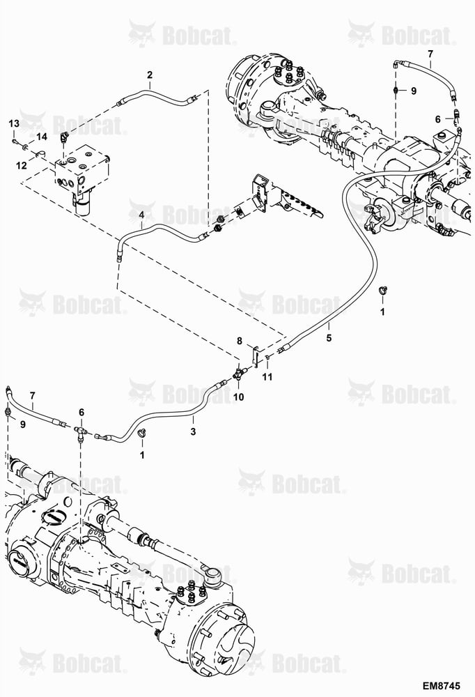 Hydraulic Circuitry (Brake Valve) (W/Trailer Brake)  B35B11001 & Above