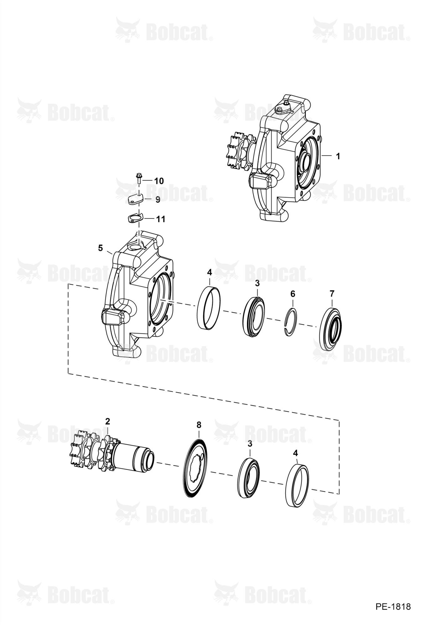 Motor Carrier (Drive Motor Mount Assy) (Single Speed Motor) (W/Speed Sensor)