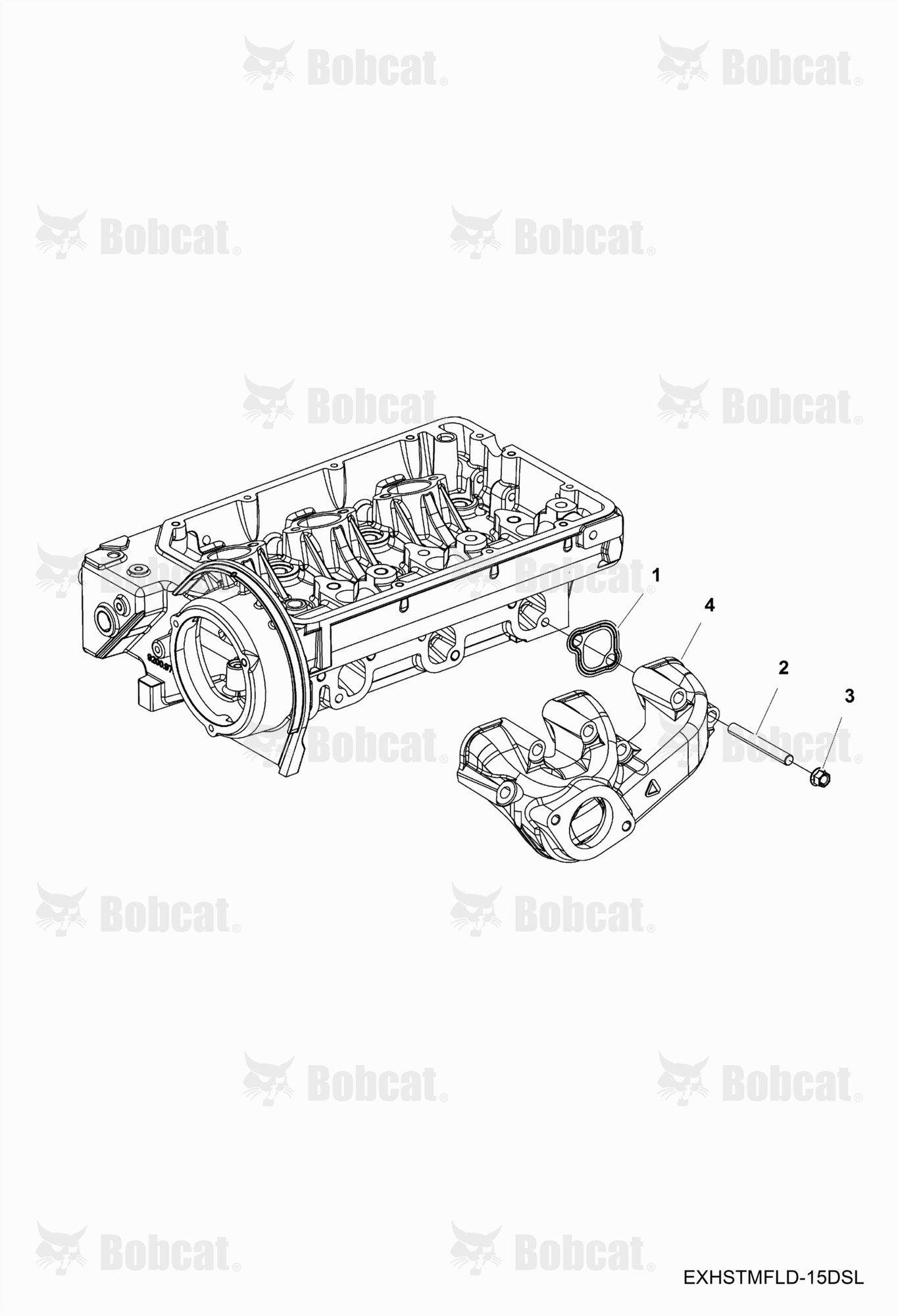 ENGINE, Exhaust Manifold W/FRONT Outlet