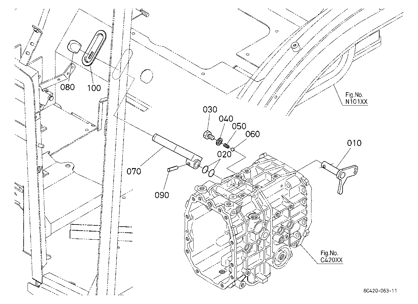 Front Wheel Drive Lever