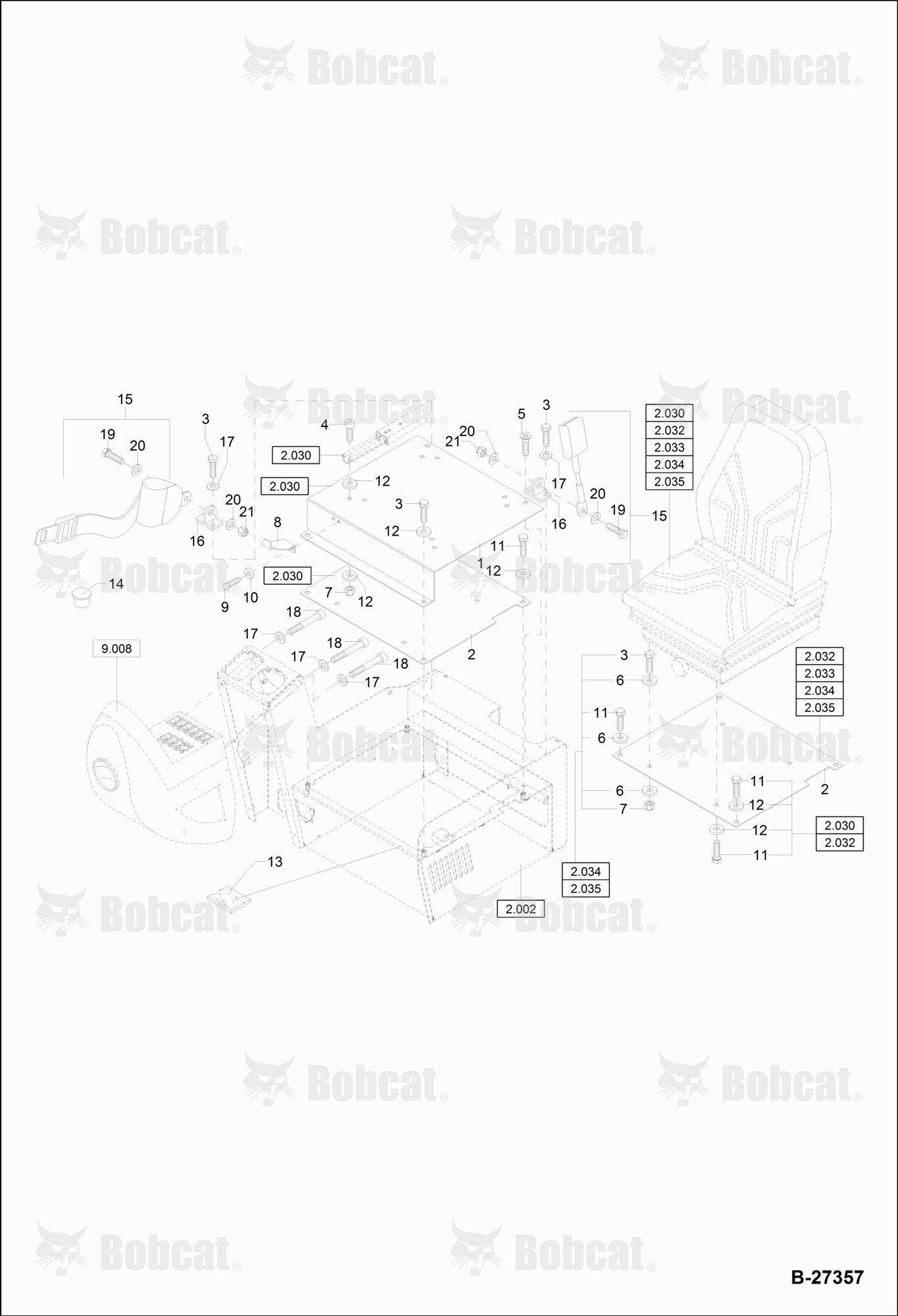 Seat Console  120000A2842 & Above