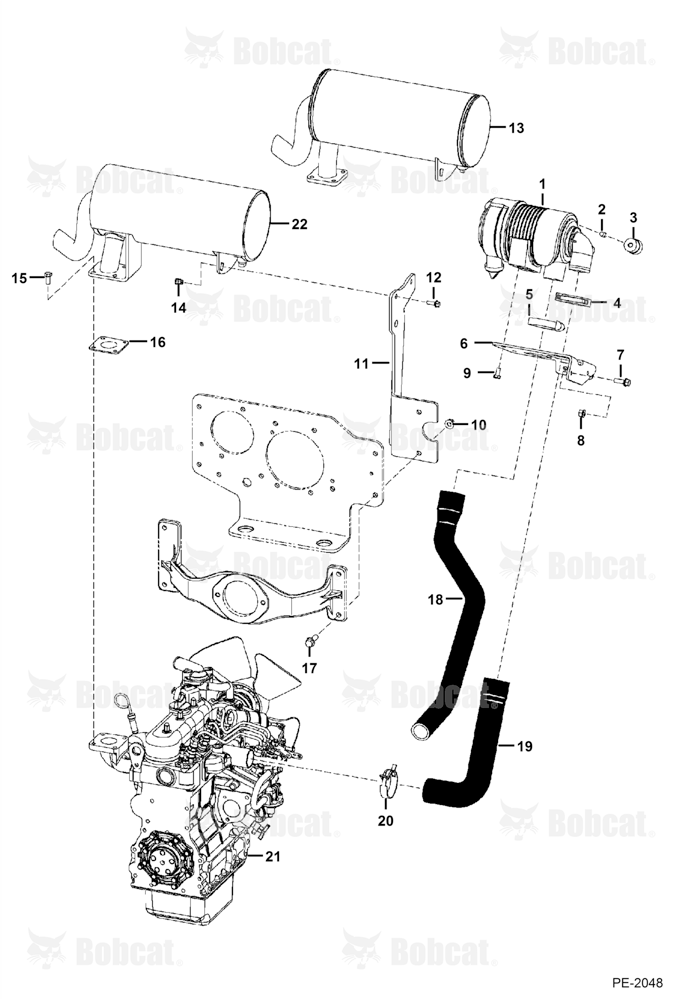 Engine & Attaching Parts (Intake & Exhaust)  523611001 & Above, 523711001 & Above