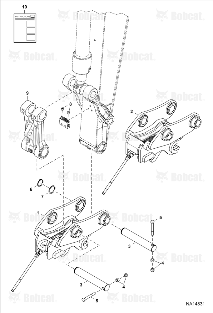 Bucket Link (Mechanical Link W/Manifold)