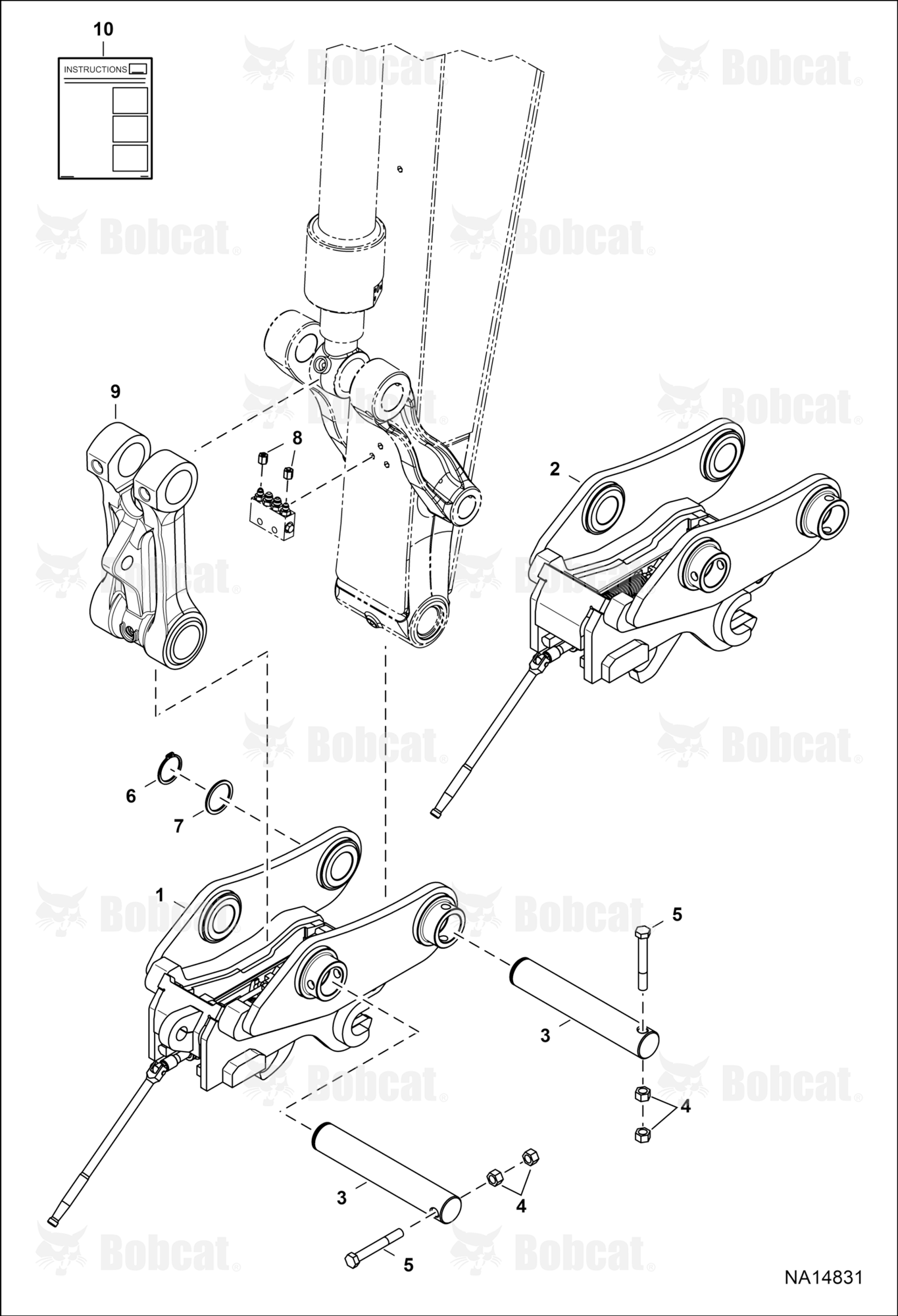 Bucket Link (Mechanical Link W/Manifold)