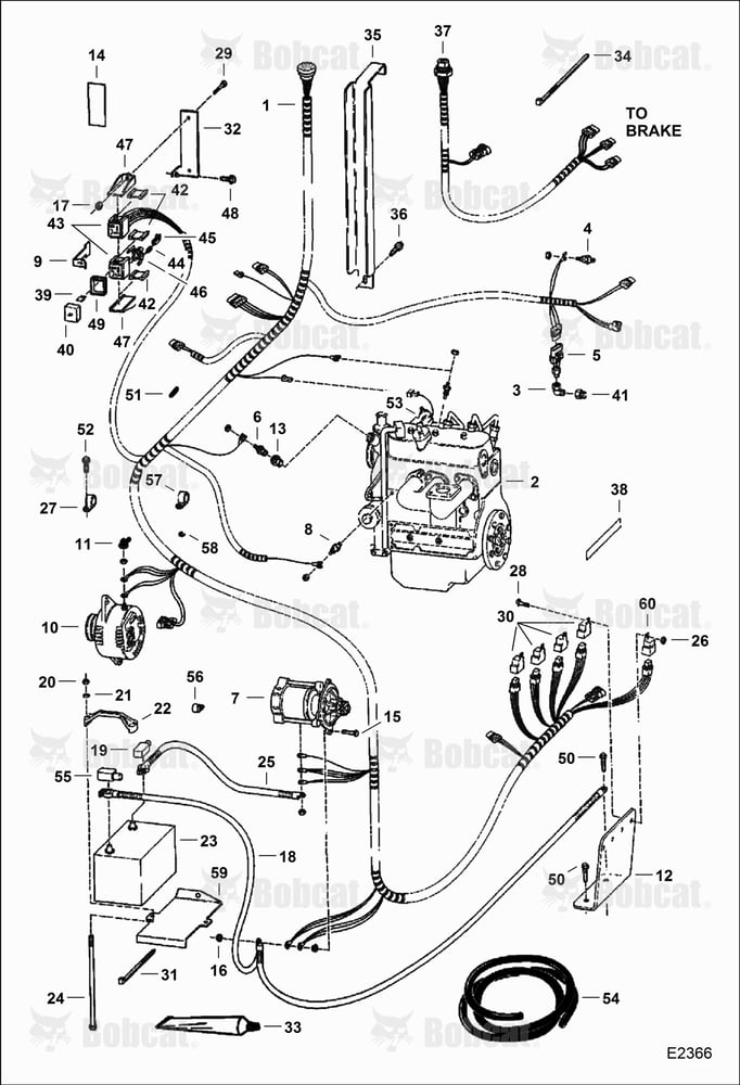 Engine Electrical Circuitry 515011001 & Above, 515111001 & Above