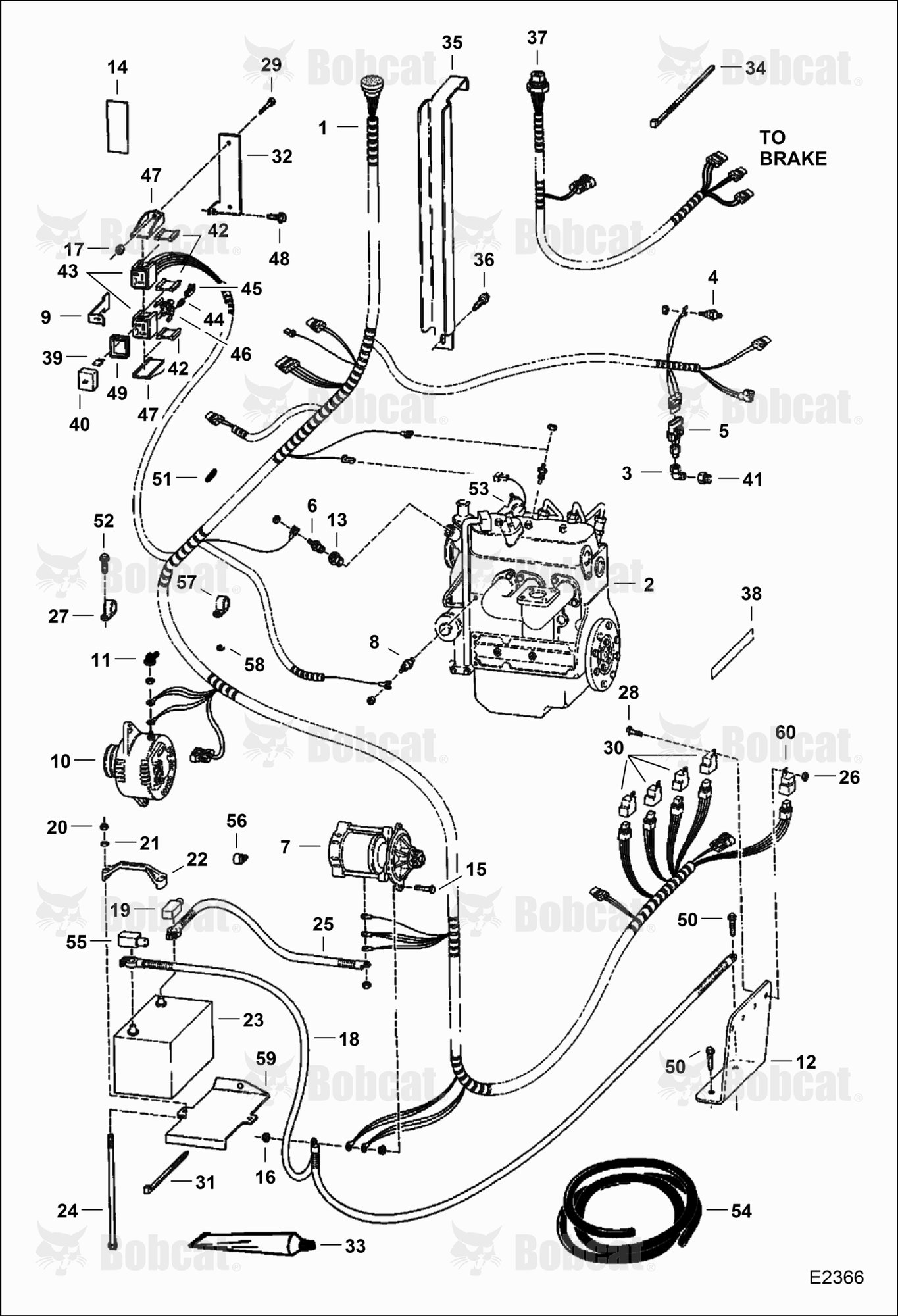 Engine Electrical Circuitry  515011001 & Above, 515111001 & Above
