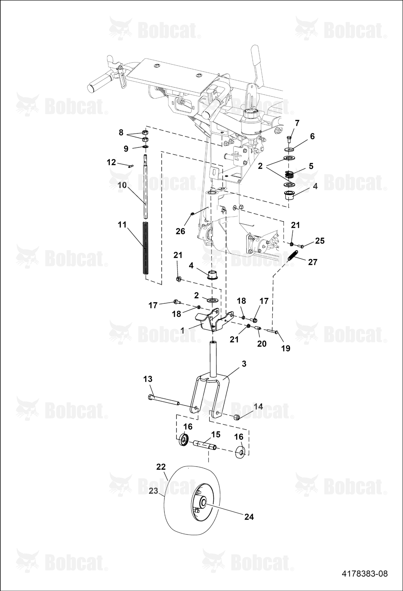 Wheel & Handle Support Assemby