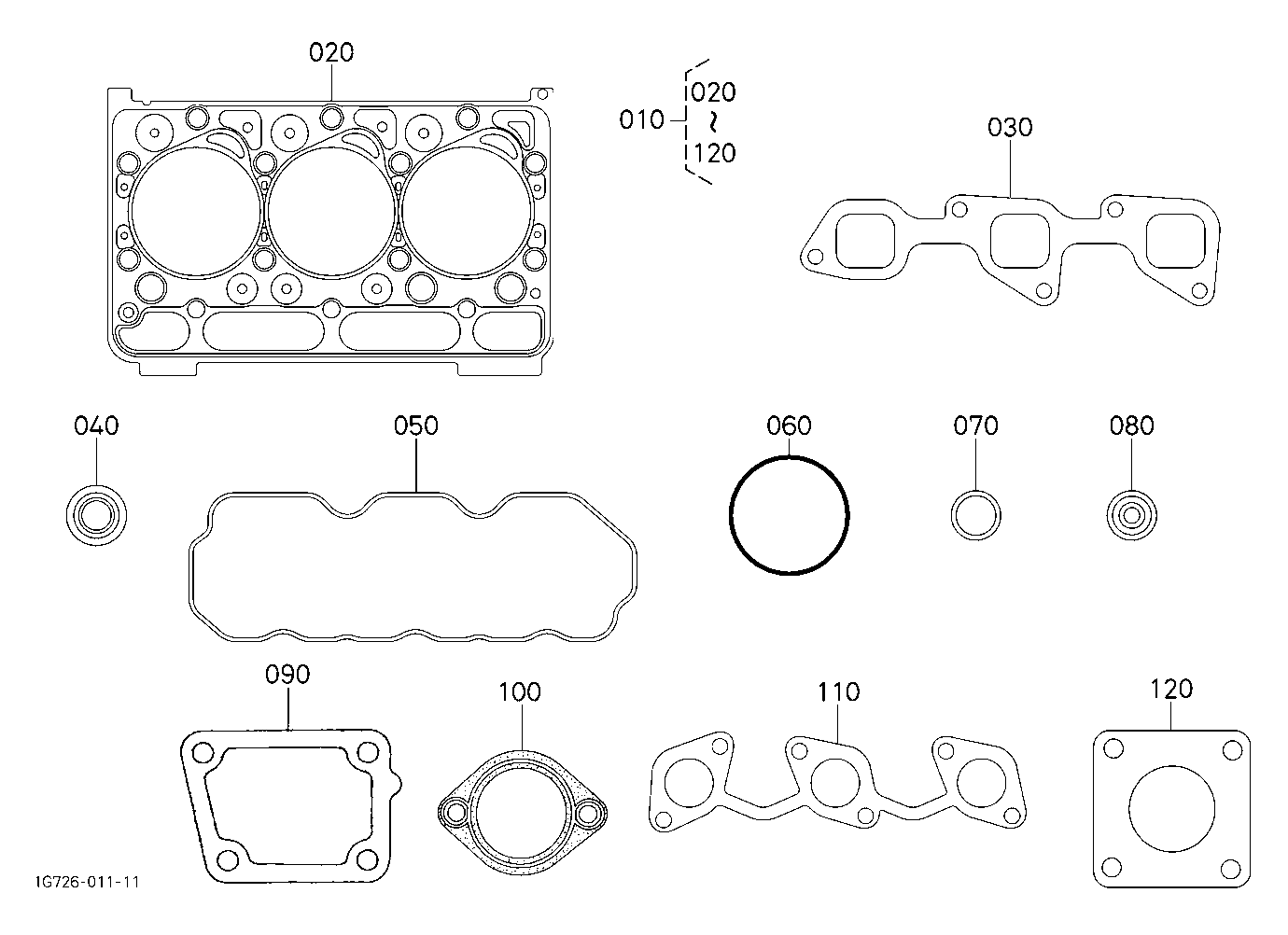 Upper Gasket Kit