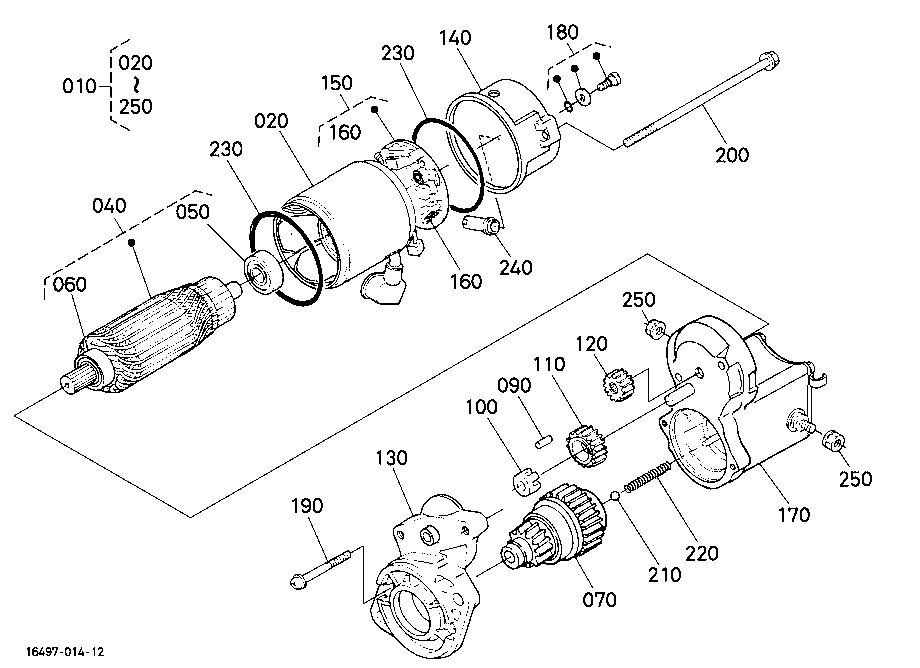 Starter (Component Parts)(Not For Reman Unit)
