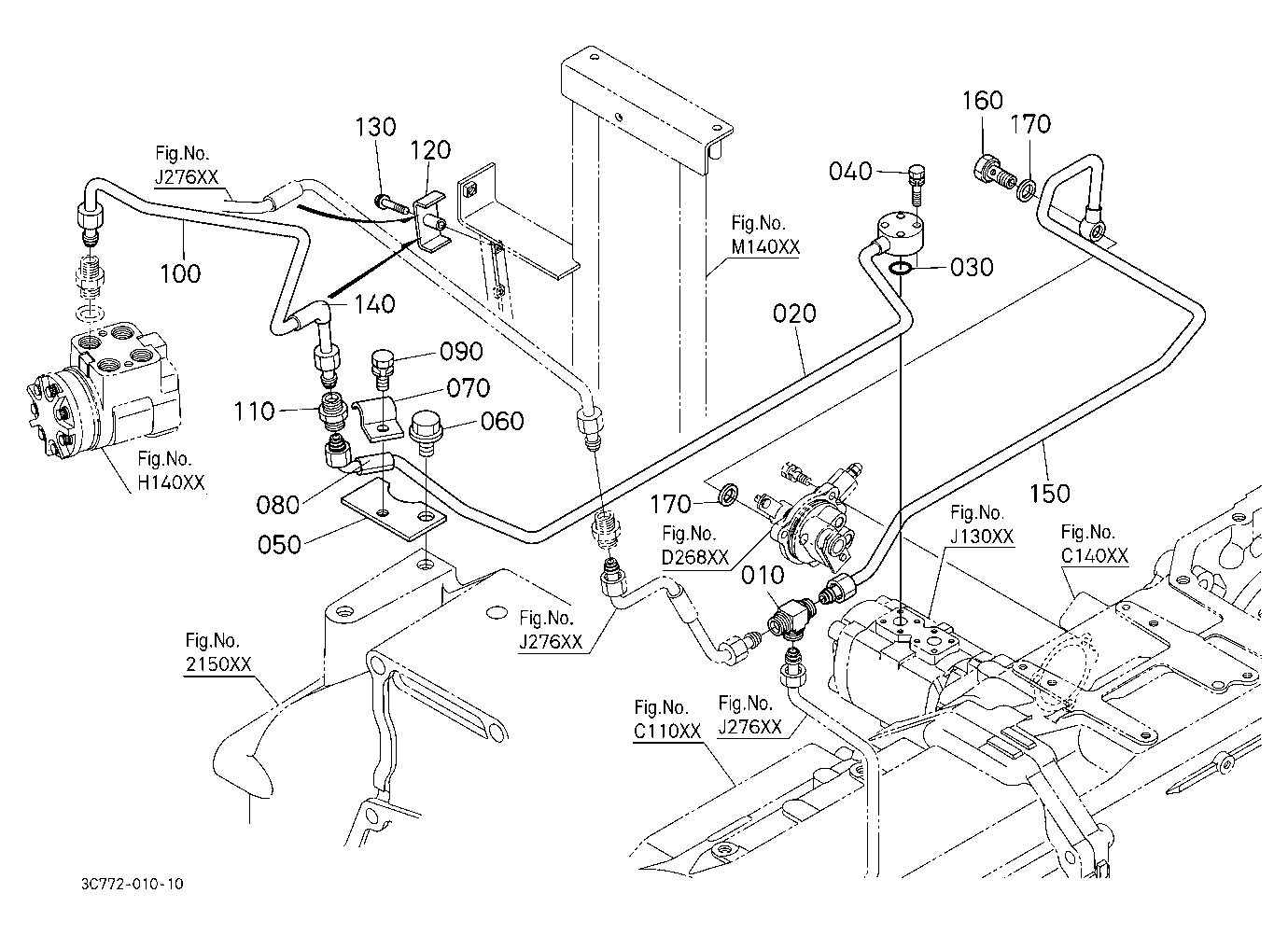Hydraulic Oil Line (Shuttle/Controller) [New]