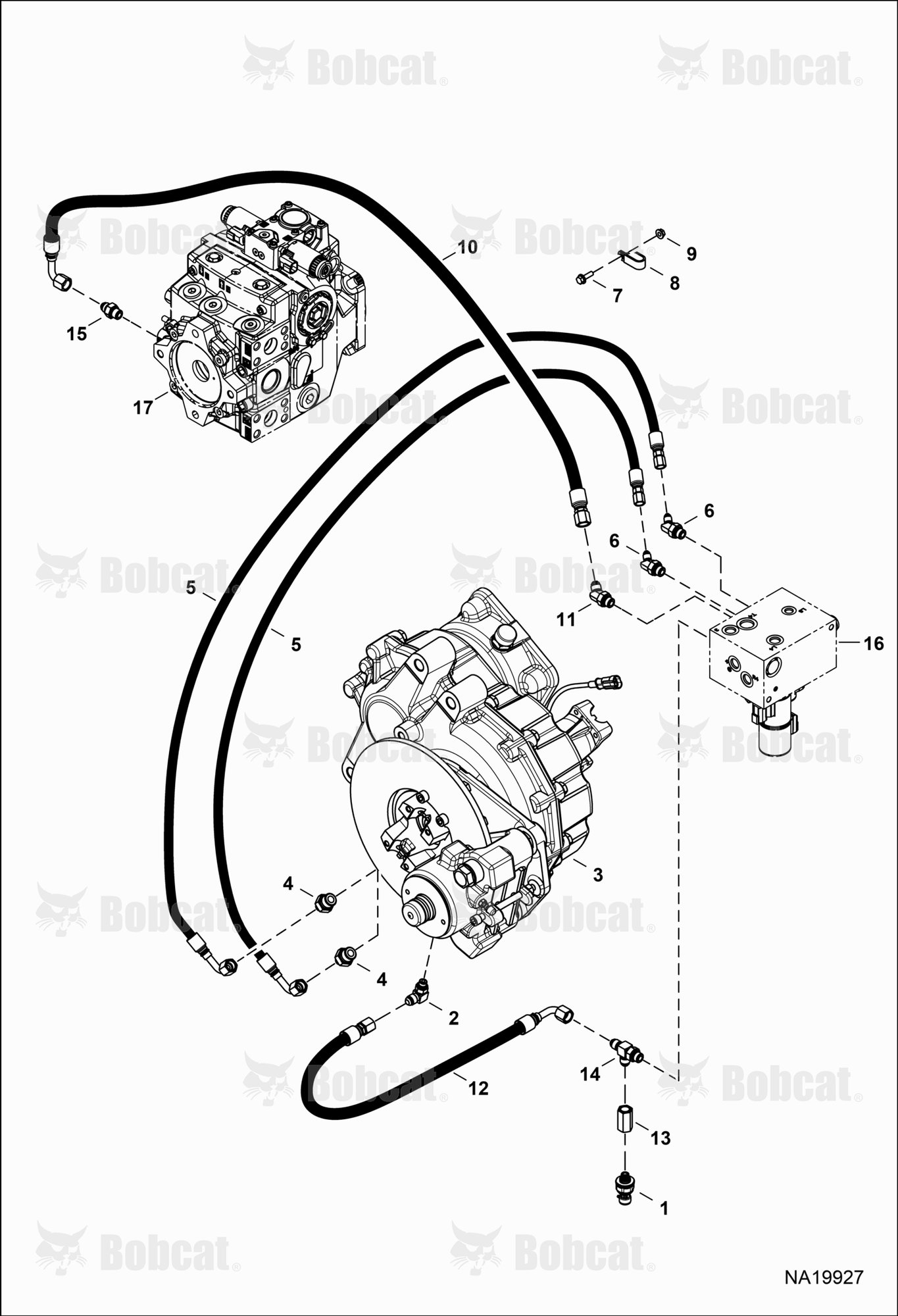 Hydraulic Circuitry (Gearbox)  B55H11001 & Above