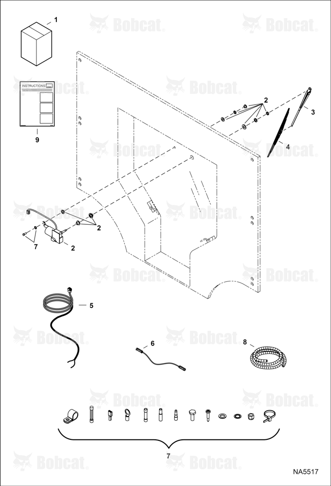 CAB Rear Wiper Kit (W/Single Rear Window)