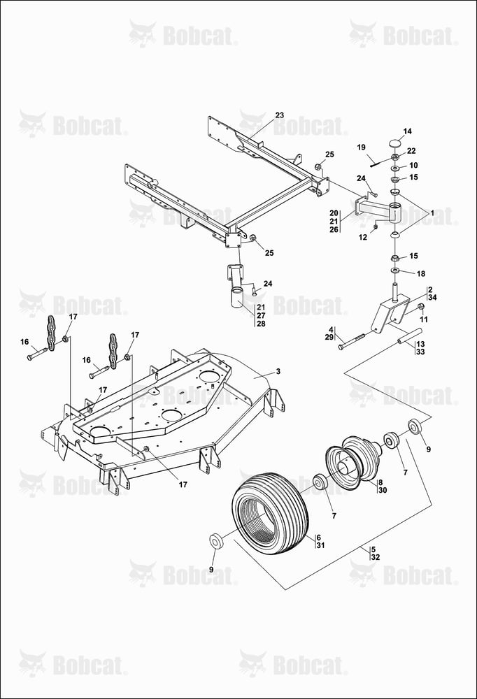 Cradle & Caster Assembly
