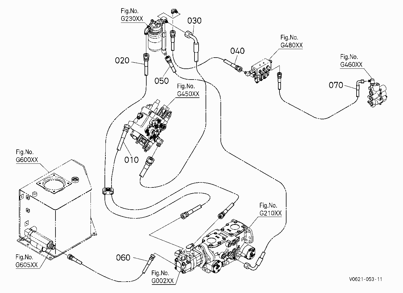 OIL PIPING (DELIVERY) [EXCEPT HIGH FLOW]