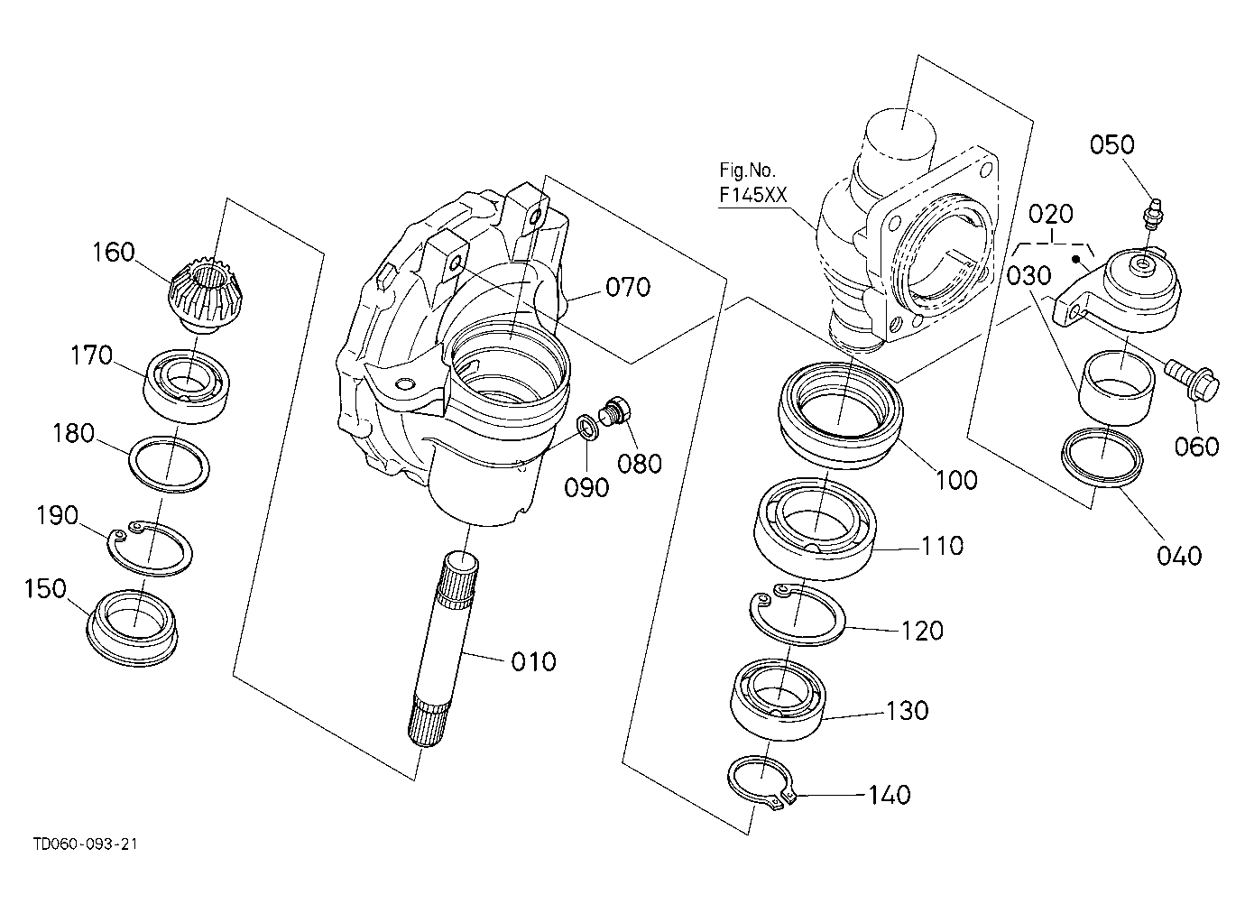 Front Axle Case Rh