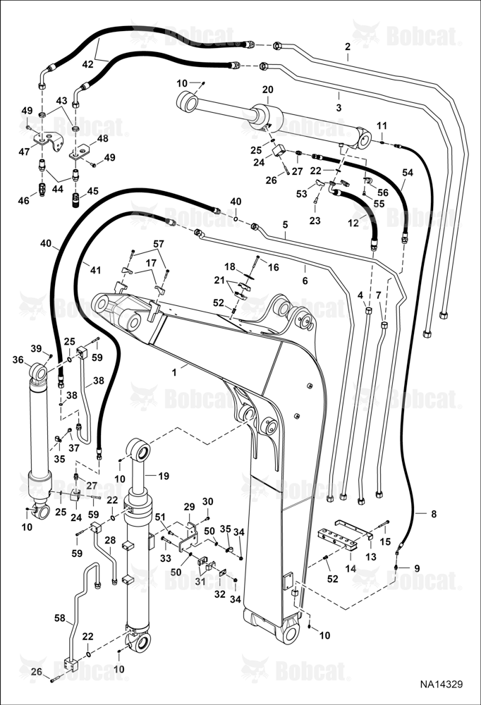 Hydraulic Circuitry (Work Tubelines & Cylinders)