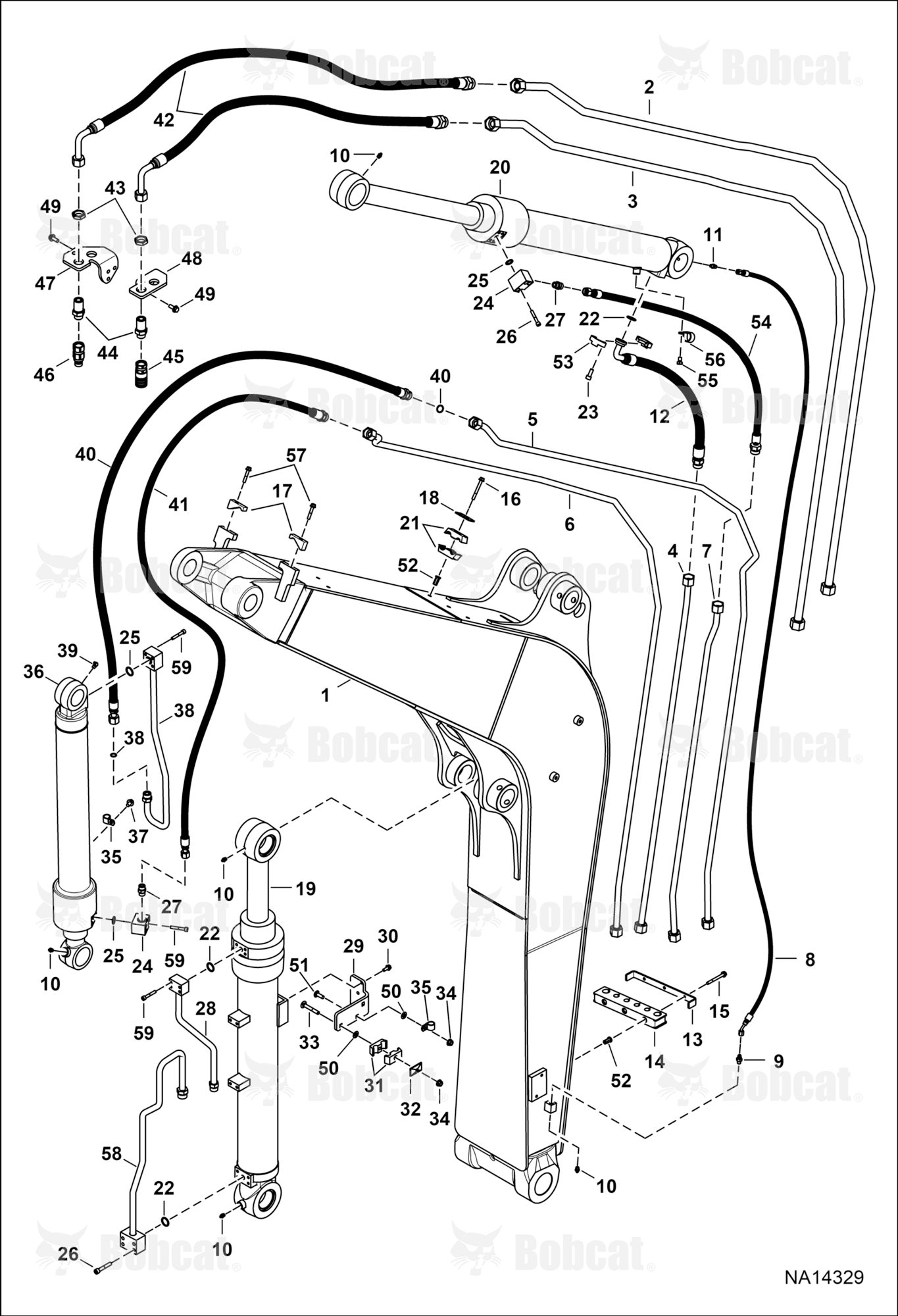 Hydraulic Circuitry (Work Tubelines & Cylinders)