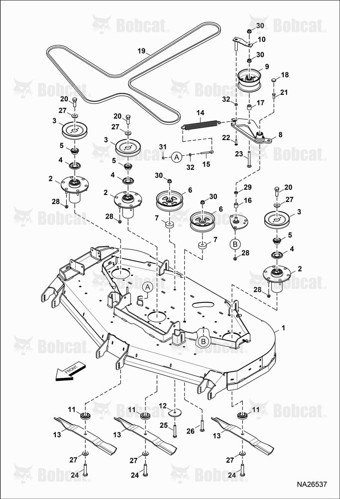 BELTS, Pulleys & Blades (61")