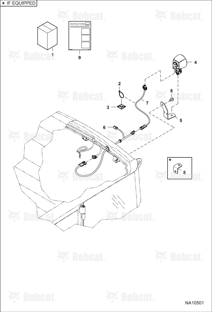 Work Light Kit (Cab) (Rear)